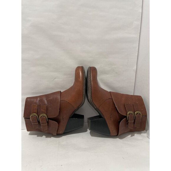 BOC BOOTS Concepts Traipse Brown Leather Ankle Boots, Size 7/38 Cuff Buckle SHO - Picture 8 of 8